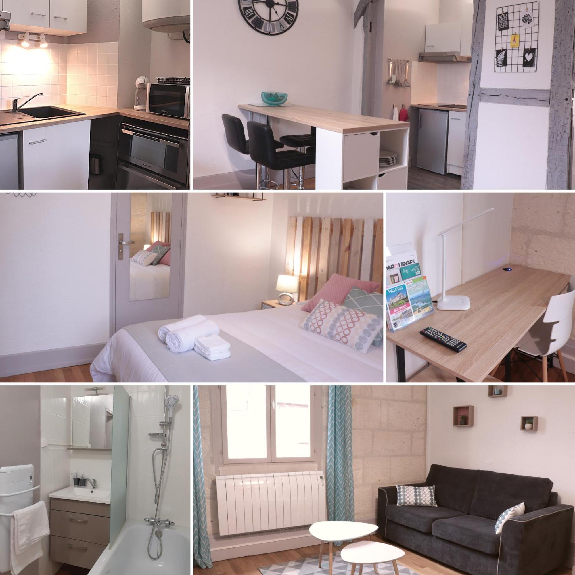 Le Vaillant, Appartement T2, Proche Gare, Hyper-Centre Et Marais, 1 A 2 Personnes, Wifi Μπουρζ Εξωτερικό φωτογραφία